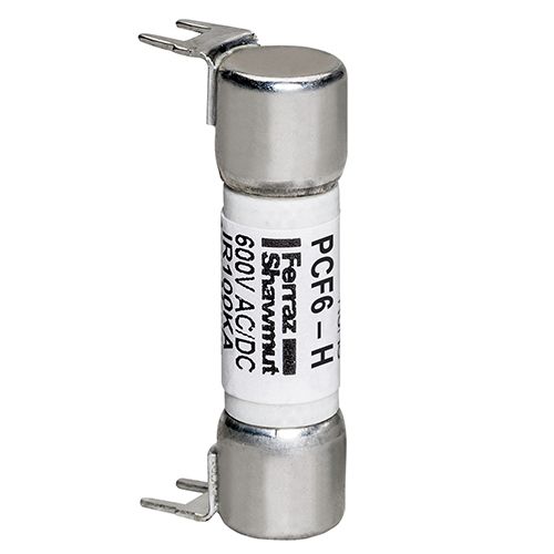 PCF6-H - PC Mount Fuse 600V 6A Fast-Acting Double Hole Mount PCF - Midget Series